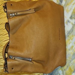Burberry Leather Bag Saddle Brown Authentic